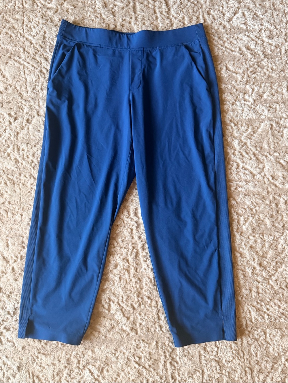 Athleta Cobalt Brooklyn Ankle Performance Track Pants